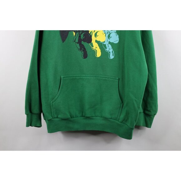 Vtg Y2K 2006 Nintendo Mens Large Distressed Zelda Game Hoodie Sweatshirt Green - Picture 3 of 16